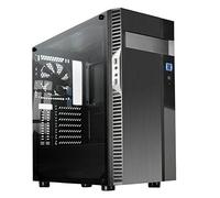 Silverstone SST-PS14B-E - Boîte de Tour Precision ATX, Panneau latéral en Verre trempé fumé, Noir
