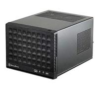 Silverstone SST-SG13B-C - Sugo Boîtier PC Cube Compact Mini-ITX, Panneau Frontal Mesh, connecteur USB Type C sur Le Port d'E/S, Noir