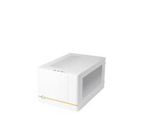 SilverStone Technology Boîtier Cube Mini-ITX SUGO 14 SST-SG14W Blanc – GPUs longs, AIO 240mm