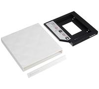 SilverStone SST-TS06W - Adaptateur pour SSD ou HDD 2.5 pouces 12.7mm + Extension d'ordinateur portable, boîtier disque dur externe type slim SATA USB 2.0 pour graveur CD/DVD 12.7mm, blanc