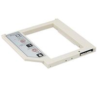 SilverStone SST-TS08 - Adaptateur pour extension ordinateur portable SSD ou HDD 2,5 mm de 2,5 pouces pour baie de DVD mince et boîtier externe de DVD mince, blanc