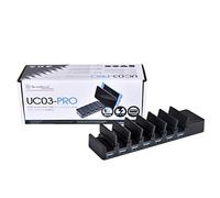 SilverStone SST-UC03B-PRO - Station de charge USB, station de chargement 7 ports pour périphériques multiples, station de chargement amovible, 36W 2.4A, ajustement universel