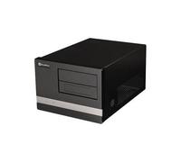 SilverStone SUGO SG02-F - Tour - micro ATX - pas d'alimentation (ATX / PS/2) - noir - USB/FireWire/Audio