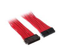 SilverStone SST-PP07-MBR - 30cm Carte mère 24pin vers 24pin Cable d'extension manchonné, rouge
