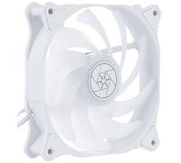 SilverStone Technologie Air Blazer 120RW, PWM, ARGB, 120 mm, cadre blanc, pales de ventilateur translucides, roulement hydraulique, SST-AB120RW-ARGB