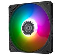 SilverStone Technology Air Slimmer 140 ARGB, Ventilateur amélioré Mince de 140 mm avec Effets d'éclairage PWM et Gamme ARGB complète, SST-AS140B-ARGB
