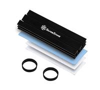 SilverStone Technology Dissipateur Thermique en Alliage d'aluminium avec Plusieurs Coussinets Thermiques pour PCIE NVME M.2 ou SATA M.2 TP02-M2