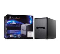 SilverStone Technology DS380B Boîtier d'ordinateur NAS Mini Itx/DTX de qualité supérieure Noir