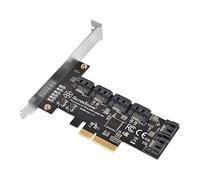 SilverStone Technology ECS06 Carte PCI Express 6 Ports SATA Gen3 (6 Gbit/s) Non-Raid PCI Express Gen3 x2