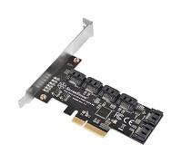 Silverstone Technology ECS06, Carte PCI Express 6 Ports SATA Gen3 (6Gbps) Non Raid Gen3 x2, SST-ECS06