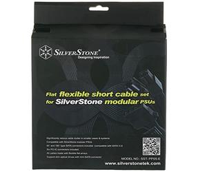 SilverStone Technology Ensemble de câbles courts plats et flexibles conçus pour les blocs d'alimentation modulaires PP05-E
