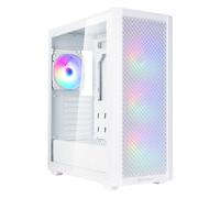 SilverStone Technology FARA 515XR Châssis de Tour intermédiaire ATX équipé d’Un Support pour Double radiateur et d’Un stupéfiant éclairage Arc-en-Ciel,Blanc, SST-FA515XR-WG
