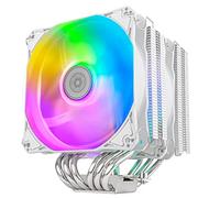 SilverStone Technology Hydrogon D120 ARGB Refroidisseur de processeur double tour pour Intel LGA 2066/2011/1700/1200/115x et AMD AM4, SST-HYD120W-ARGB Blanc