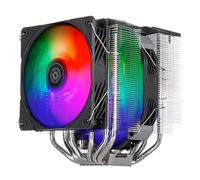 SilverStone Technology Hydrogon D140 ARGB Refroidisseur CPU de haute performance à deux tours avec six caloducs en cuivre et deux ventilateurs ARGB SST-HYD140-ARGB