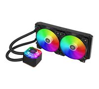 SilverStone Technology IceGem 280, Refroidisseur de Liquide ARGB AIO de 280mm avec 2 Ventilateurs ARGB de 140mm, SST-IG280-ARGB