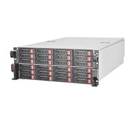 SilverStone Technology RM43-324-RS, Châssis de Stockage à Montage en Rack pour Disque Dur/SSD 2,5"/3,5" 24 Baies 4U avec Interface Mini-SAS HD SFF-8643 12 GB/s