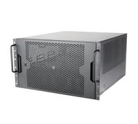 SilverStone Technology RM61-312, 6U 12-Bay Rackmount Chassis Equipped with Dual PSU Compatibility, Triple 360mm Radiator Support, SST-RM61-312