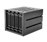 SilverStone Technology SST-FS304B-V,Cage échangeable à Chaud pouvant accueillir Quatre lecteurs 6 Gbit/s SAS-12G/SATA de 3,5" dans Une Baie pour Trois appareils de 5,25"