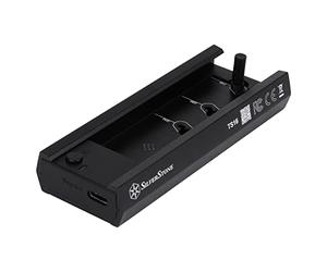 SilverStone Technology TS16, Station d’Accueil Externe sans Outils USB-C 3.2 Gen2 SuperSpeed 10 Gbit/s vers SSD M.2 NVMe/SATA, SST-TS16