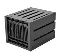 Silverstone Techology FS304-V SST-FS304B-V Lot de 3 Cages à échange à Chaud sans Plateau SAS 12G/SATA 6G de 13,3 cm vers 4 Baies de 13,3 cm