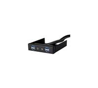 Silverstone Tek FP32B-E Baie de Disque en Aluminium 3,5" avec Ports USB 3.0X4 et Audio HD