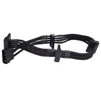 Silverstone Tek PP07-BTSB Câble d'alimentation avec Gaine 4 Broches vers 4 connecteurs SATA