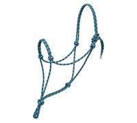 Silvertip Weaver Leather N° 95 Licol en Corde, Bleu Pacifique/Bleu Marine/Turquoise, Taille Moyenne