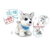 SILVERTORN Peluche Chi Chi Love Husky interactif - 30cm - 12 commandes vocales - dès 4 ans Neutre G