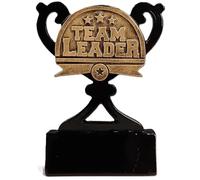SilverTrophy: Trophée de chef d'équipe Mini tasse, Manager, Great Boss Award, cadeau pour enseignant, bureau, école, club de sport pour enfants, quiz de pub, soirée de jeux, appréciation, noir et or