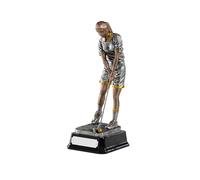 SilverTrophy: Trophée de golf féminin, tournoi féminin, compétition, golfeur, gagnants, longest Drive, Nearest the Pin, Golfing Award, Holiday Prix, Figurine peinte à la main 19,5 cm Plaque de gravure