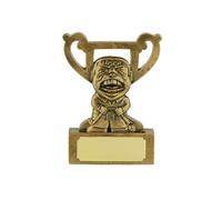 SilverTrophy Trophée d'or pour perdant du golf - Prix d'échec humoristique, nouveauté, performance terrible, sans valeur, blague, émoji de dessin animé, perdant, triche, idiot, vacances de golf,