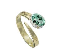 SILVERTROVE Aigue-marine laboratoire cultivé pierre précieuse 925 bague en argent Sterling hommes femmes déclaration cadeau bague bijoux faits à la main CRG1093AY_73 (23.2)