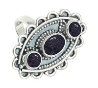 SILVERTROVE avec pierre précieuse Quartz fumé Pour homme et femme Bague plaquée argent Toutes tailles Fait main Cadeau Bijoux CRG1274CA_64 (20.4)