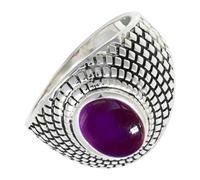 SILVERTROVE Bague avec pierre précieuse Argent sterling 925 Argent sterling 925 Pour homme et femme Cadeau Toutes tailles Bijoux CRG1172BW_75 (23.9)