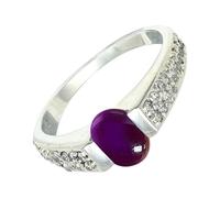 SILVERTROVE Bague avec pierre précieuse Argent sterling 925 Argent sterling 925 Pour homme et femme Cadeau Toutes tailles Bijoux CRG1168BW_49 (15.6)