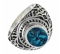 SILVERTROVE Bague avec pierre précieuse Argent sterling 925 Argent sterling 925 Pour homme et femme Cadeau Toutes tailles Bijoux CRG1219AT_54 (17.2)