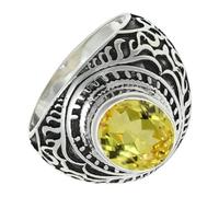 SILVERTROVE Bague avec pierre précieuse Argent sterling 925 Argent sterling 925 Pour homme et femme Cadeau Toutes tailles Bijoux CRG1219AP_73 (23.2)