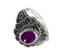 SILVERTROVE Bague avec pierre précieuse Argent sterling 925 Argent sterling 925 Pour homme et femme Cadeau Toutes tailles Bijoux CRG1137BW_75 (23.9)