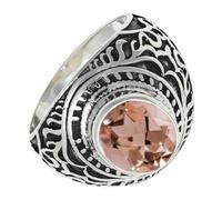 SILVERTROVE Bague avec pierre précieuse Pour homme et femme Argent sterling 925 Toutes tailles Fait main Cadeau Bijoux CRG1219BC_58 (18.5)