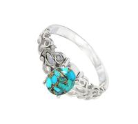 SILVERTROVE Bague avec pierre précieuse Pour homme et femme Argent sterling 925 Toutes tailles Fait main Cadeau Bijoux CRG1121BI_51 (16.2)
