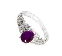 SILVERTROVE Bague avec pierre précieuse Pour homme et femme Argent sterling 925 Toutes tailles Fait main Cadeau Bijoux CRG1121BW_55 (17.5)