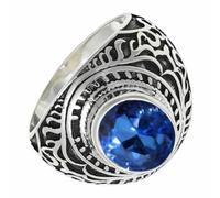 SILVERTROVE Bague avec pierre précieuse Pour homme et femme Argent sterling 925 Toutes tailles Fait main Cadeau Bijoux CRG1219AO_73 (23.2)