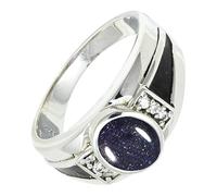 SILVERTROVE Bague avec pierre précieuse Pour homme et femme Argent sterling 925 Toutes tailles Fait main Cadeau Bijoux CRG1166CA_60 (19.1)