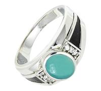 SILVERTROVE Bague avec pierre précieuse Pour homme et femme Argent sterling 925 Toutes tailles Fait main Cadeau Bijoux CRG1166CE_60 (19.1)