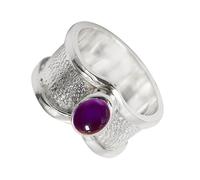 SILVERTROVE Bague avec pierre précieuse Pour homme et femme Argent sterling 925 Toutes tailles Fait main Cadeau Bijoux CRG1100BW_65 (20.7)
