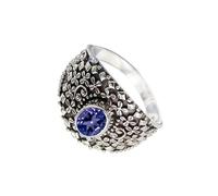 SILVERTROVE Bague avec pierre précieuse Pour homme et femme Argent sterling 925 Toutes tailles Fait main Cadeau Bijoux CRG1118AV_51 (16.2)