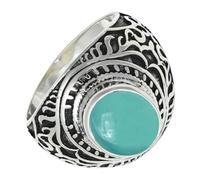 SILVERTROVE Bague avec pierre précieuse Pour homme et femme Argent sterling 925 Toutes tailles Fait main Cadeau Bijoux CRG1219CE_75 (23.9)