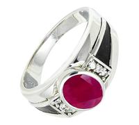 SILVERTROVE Bague avec pierre précieuse Pour homme et femme Argent sterling 925 Toutes tailles Fait main Cadeau Bijoux CRG1166AM_72 (22.9)
