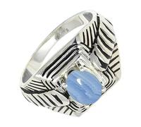 SILVERTROVE Bague avec pierre précieuse Pour homme et femme Argent sterling 925 Toutes tailles Fait main Cadeau Bijoux CRG1169CG_53 (16.9)
