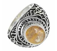 SILVERTROVE Bague avec pierre précieuse Pour homme et femme Argent sterling 925 Toutes tailles Fait main Cadeau Bijoux CRG1219BM_52 (16.6)